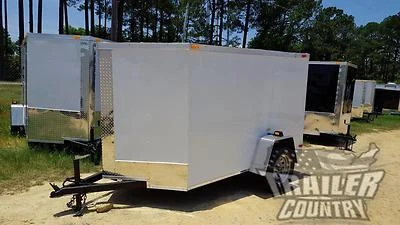 $3295 • Buy NEW 2023 5 X 8 5X8 V-Nosed Enclosed Cargo Motorcycle Trailer W/ Rear Swing Door