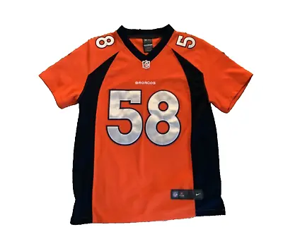 NFL Nike On Field Denver Broncos Von Miller #58 Authentic Youth Jersey Sz L *EUC • $31.99