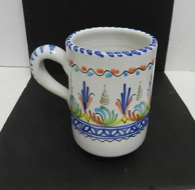 DSA-g -- DERUTA ITALY ART POTTERY HAND PAINTED MUG 4 3/4  HIGH • $24