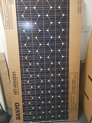 £195 • Buy Sanyo HIT-H250E01 250W  Solar PV Panel - New Old Stock Black Frame