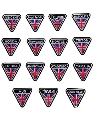 £1.95 • Buy Motorcycles Biker Rocker Badges Union Jack Iron Sew On Embroidered Patches Bag