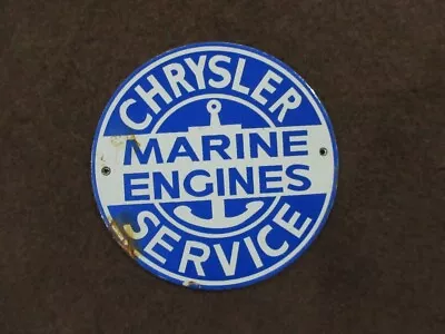 Porcelain Marine Engines Enamel Metal Sign Plate Size 6  Inches • $29.99