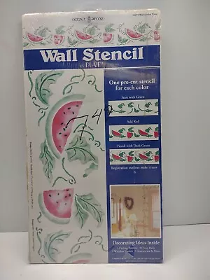 Wall Stencil Watermelon Vines By Plaid Stencil Decor+Folk Art One Stroke Brush  • $8.49