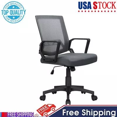 Adjustable Swivel Ergonomic Mesh Office Computer Chair W/Armrests Task Desk Seat • $37.99