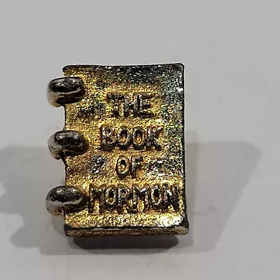 Vintage Book Of Mormon Church Of Latter Day Saints Metal Lapel Pinback Hat Pin • $62.69