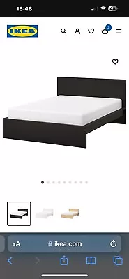 Black Ikea Malm Super King Bed Frame Only NO MATTRESS • £90