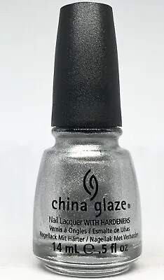 China Glaze Nail Polish ICICLE 1023 Smooth Silver Chrome Opaque Metallic Lacquer • $6.95