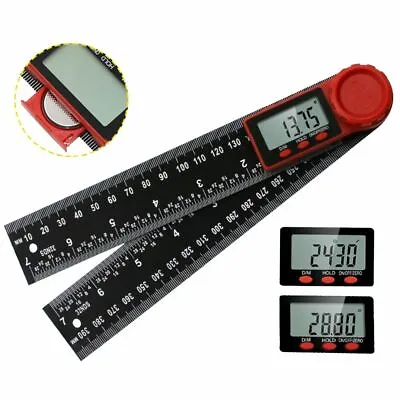 Digital Angle Finder Protractor 2 In 1 Angle Finder Ruler With 8 In For DIY Tool • $14.89
