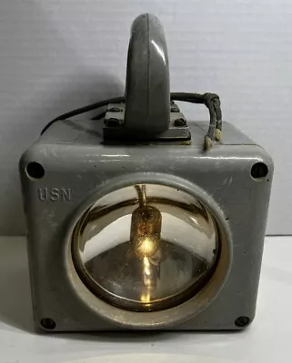 US Navy Military Ship Spot Light Lantern Sea Lamp SYM100.2 WORKING • $45