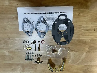 Marvel Schebler TSX Medium Bowl Carburetor Rebuild Kit With Float • $47.95