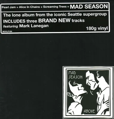 Mad Season Above 2 X LP 180 Gram Vinyl Record - Alice In Chains Pearl Jam UK MOV • $49.99