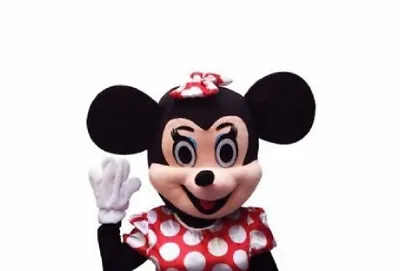 Minnie Mouse Head ONLY Adult Mascot Soft Costume Disney Halloween Party Birthday • $99.99