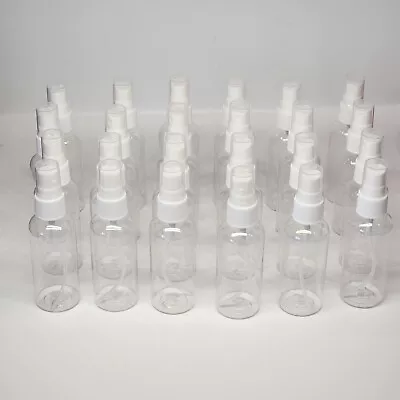 Reusable Spray Bottle 2oz TSA Clear PET Plastic Travel Perfumes Refill Mist Pump • $4.99