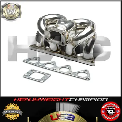 Ram Horn T3 Turbo Manifold Tubular Stainless For D15 D16 Civic CRX EG EK DelSol • $185.50