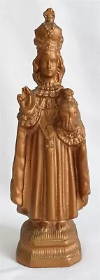 Vintage Infant Of Prague Child Jesus Statue Figurine Spelter White Metal • $9.99