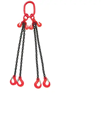 Four (4) Leg 13mm Grade 80 Lifting Chain Sling 11.2T Safe Working Load • £259.95