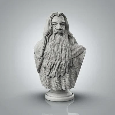 £39.68 • Buy Gandalf Lord Of The Rings 3D Printed Bust ***3DElitePrints*** 