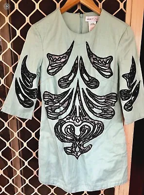 $45 • Buy Alice Mccall 100% Cotton Embroidered Mini Dress Size 6