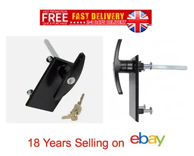 GARADOR Garage Door Black T-Handle LOCK 1984 - 1999 Parts Spares Repair Kit • £15.95