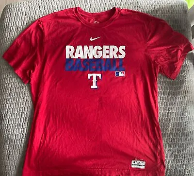 Nike DRI-FIT Texas Rangers Baseball T-Shirt Men XXL MLB • $15
