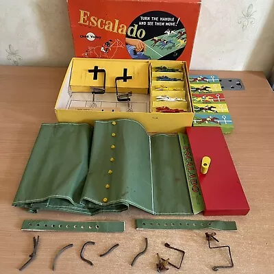 Chad Valley Escalado Horse Racing Game Vintage 50’s 60's Metal Horses Complete • £49.99