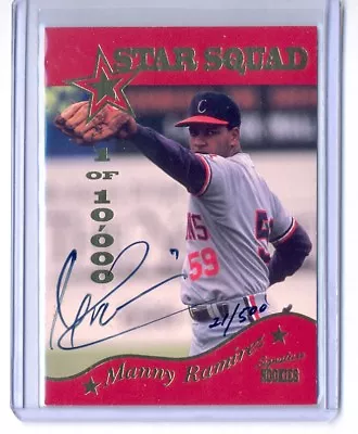 Manny Ramirez 1995 Leaf Signature Rookies Star Squad Auto Autograph #21/500 Rare • $119.99