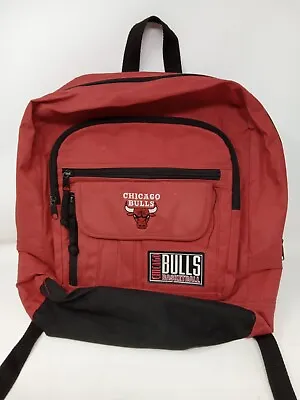 Vintage Chicago Bulls NBA Michael Jordan 90s Red Backpack Official Pro Gameworks • $29.99