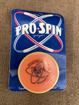 NOS 80's Yo Yo Pro Spin Stinger Yellow & Orange DF Duncan Sales NIP Vintage Toy • $9.25