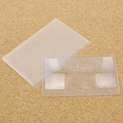 10x Magnifier Credit Card Fresnel Lens Magnifying Sheet Survival Fire Light_yu • $2.26