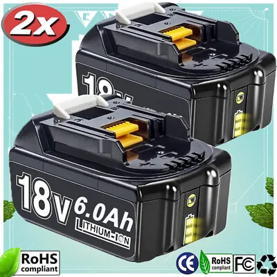 2PACK 6.0Ah For Makita BL1815 BL1820 BL1830 BL1840 18V LXT Lithium-Ion Battery • $28.40