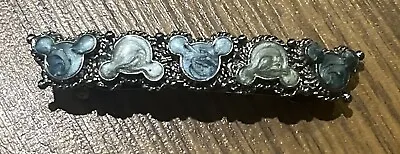 Vintage Disney  Mickey Mouse Silver Hair Barrette Clip Made In France • $24.95