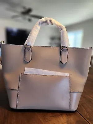 MICHAEL KORS TRISTA Truffle LARGE GRAB BAG LEATHER TOTE SHOULDER BAG • $195