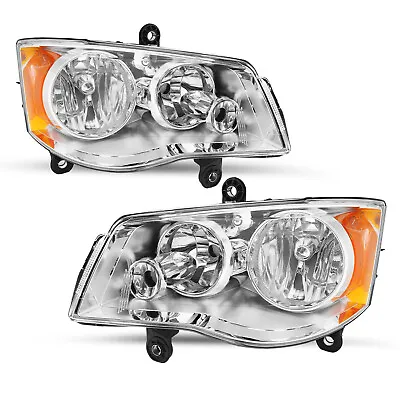 For 2008-2016 Chrysler Town&Country 2011-2020 Dodge Grand Caravan Headlights 2PC • $87.99