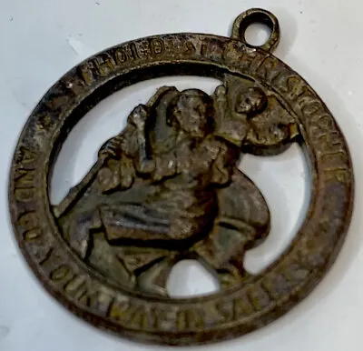 Vintage St Christopher Pendant • $13.27