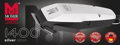  MOSER Hair Clippers / Hair Clippers 1400 Series In SILVER 1400-0458 WW SHIPM. • $42.53