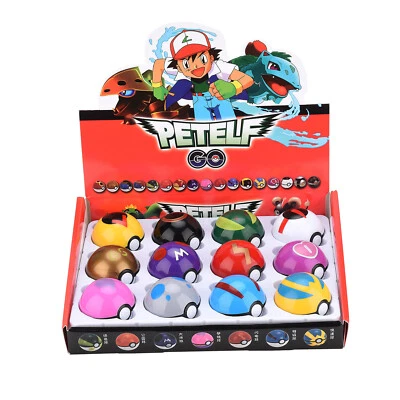 $23.74 • Buy Pack Of 12 Pokemon Ball Pokeball Kids Toys Figures Pikachu For Kids Gift