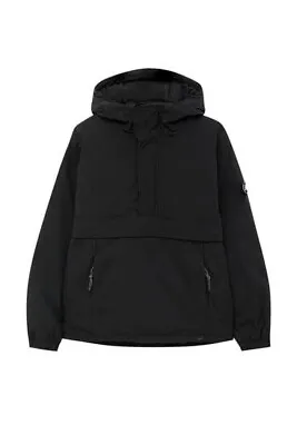 $30 • Buy Pull And Bear Mens Puffer Jacket Size L Black This Season 