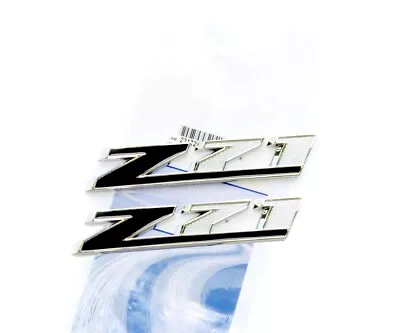 2x OEM Chrome 3D Z71 Emblem For GMC Chevy Silverado Sierra Z71 Badge F Black • $17.43