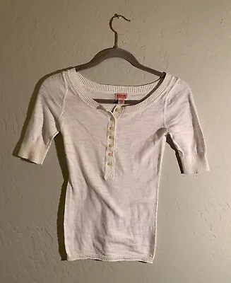 Mossimo Supply Co White Sweater Top Short Sleeve Size XS • $9