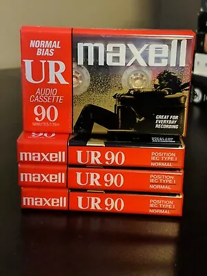 NEW Lot Of 4 Maxwell UR 90min Normal Bias IEC Type I Blank Audio Cassettes • $11.95