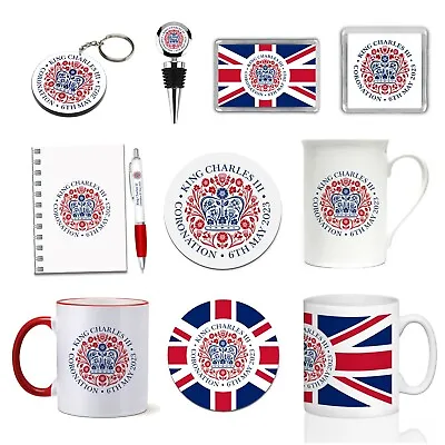 £12 • Buy King Charles III Coronation Gifts & Sounenirs  Emblem Mug Coaster Magnet Keyring
