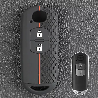 For Mazda 2 3 Cx9 Cx5 Cx7 Cx3 Silicone 2 Button Key Fob Shell Case Cover Holder • $6.43