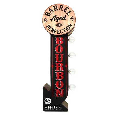 BOURBON Vintage LED Double-Sided Marquee Sign NEW W/out  Bulbs • $45