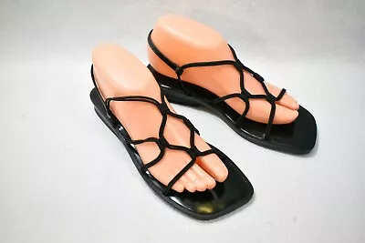 $39.99 • Buy Amanda Smith Shoes Sandals Black Elastic Size 8 Women's New  