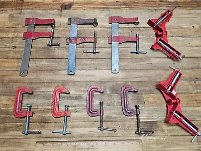 Vintage Tools BAR CLAMPS & C-Clamps Corner LOT  • WOODWORKING JUDD/STANLEY ☆USA • $8.50