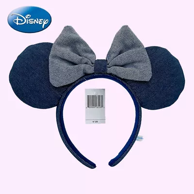 Blue Bow Mouse Ears Women Girl Costume Hair Accessories Disney- Party Hairband • $17.27