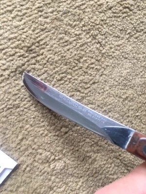 $20 • Buy Serviced Cutco Steak/Table Knife #59 Bevelled Edge Old Vintage Wood Handle