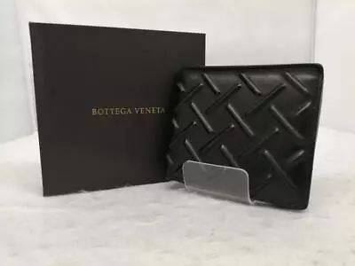 BOTTEGA VENETA Bi-fold Wallet Black With Box Men's • $348.30