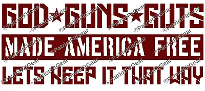 God Guns GutsMade America FreeMolon LabeFaithDont Tread On Mevinyl Decal • $5.95