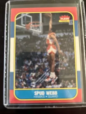 1986-87 Fleer - #120 Spud Webb (RC) • $7